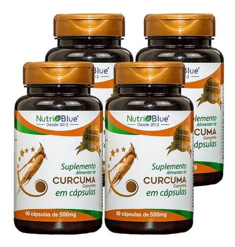 Açafrão Cúrcuma Longa 500mg 240 Capsulas Nutriblue Original Frete grátis