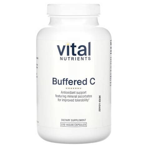 Vital Nutrients Buffered C 220 Vegan Capsules 220 Count Fred Meyer