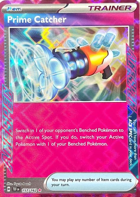 Prime Catcher 2024 Scarlet Violet Temporal Forces 157 162 Holo ACE