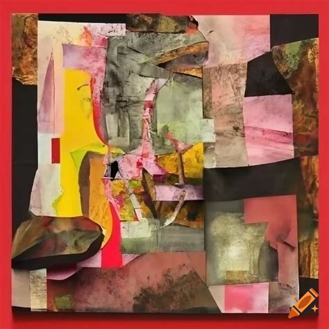 Abstract Collage Art With Mixed Media Textures Inspired By Angel Otero