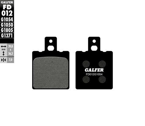 Galfer 1054 Carbon Semi Metallic Brake Pads Rear Fd012g1054 Ebay