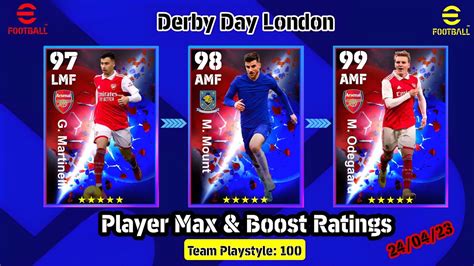 Upcoming Derdy Day London Pack In Efootball 2023 Mobile Player Max