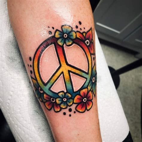 Peace Sign Tattoos For Women