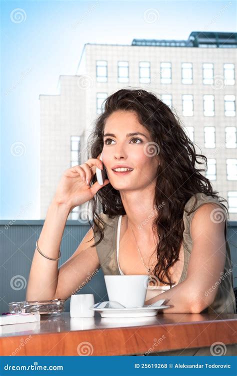 Business Woman Talking On Cellphone Stock Photo Image Of Business