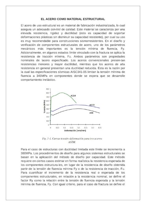 DOCX El Acero Como Material Estructural PDFSLIDE NET