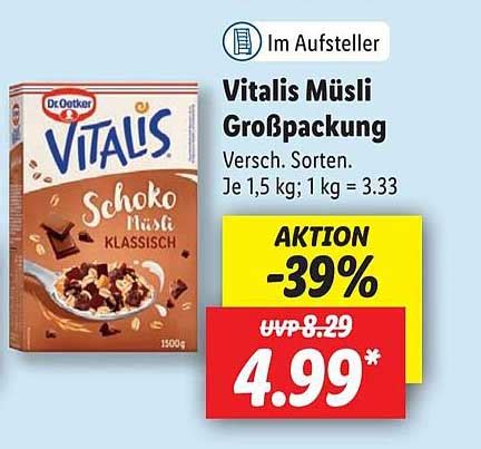 Vitalis M Sli Gro Packung Angebot Bei Lidl