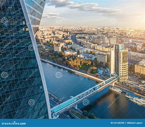 Aerial View Of Moscow City Stock Photo Image Of Roof 63158298