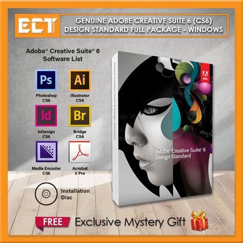 Genuine Adobe Creative Suite 6 Cs6 Design Standard Full Package For Windows Mac Commercial