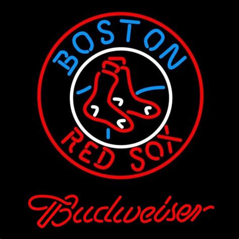 Custom Budweiser Boston Red Sox Mlb Beer Sign Neon Sign Usa Custom