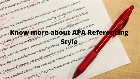 What You Need To Know About The APA Referencing Style - Content Connects