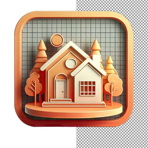 Premium PSD | Architectural elegance isolated 3d render of a house