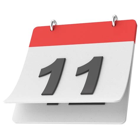 premium photo  eleventh day  month calendar  illustration
