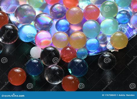 Collection Of Soft Water Bubbles In Shape Stock Image Image Of