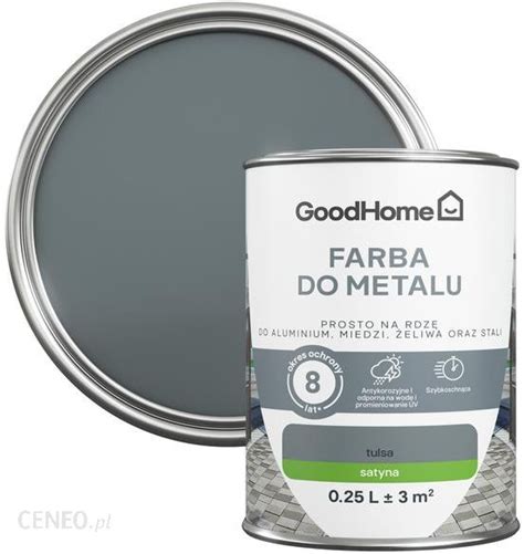 Farba Goodhome Farba Antykorozyjna Satyna Ciemny Szary L Opinie I