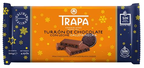 Comprar Trapa Turr N De Chocolate Leche Con Galleta Negra Tienda