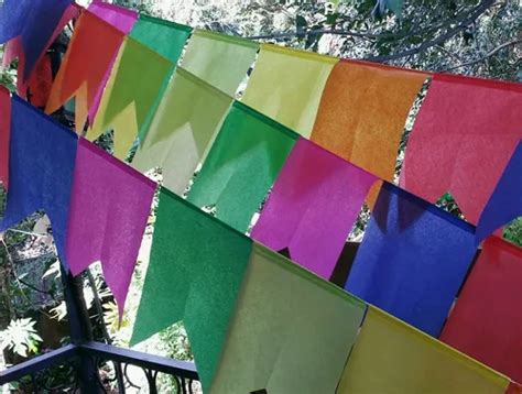 Metros Bandeirinha Papel Seda Festa Junina Decora O Mercadolivre