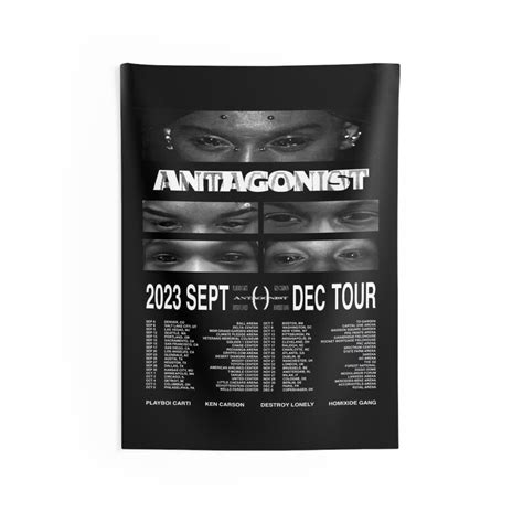 Playboi Carti 2023 Antagonist Tour Poster: Live With Ken - Etsy