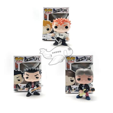 Funko Pop Sex Pistols Johnny Rotten 20 Sid Vicious 21 Steve Jones