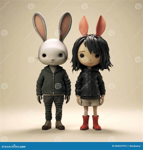 The Bunnyman A Minimalistic 3d Character Movie Trailer Stock