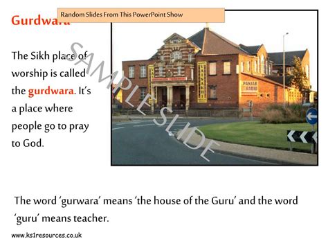 PPT - The Gurdwara The Sikh Gurus The Prayer Hall The Granthi A plan of ...