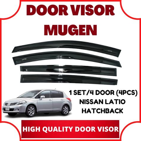 Nissan Latio Hatchback High Quality Mugen Door Visor Air