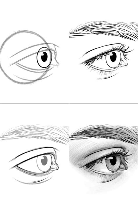 Referencia De Como Dibujar Ojos Paso A Paso Con Sombras Eye