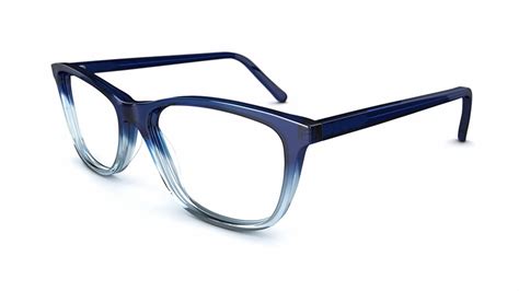 Specsavers Womens Glasses Drew Blue Square Plastic Acetate Frame 299 Specsavers New Zealand