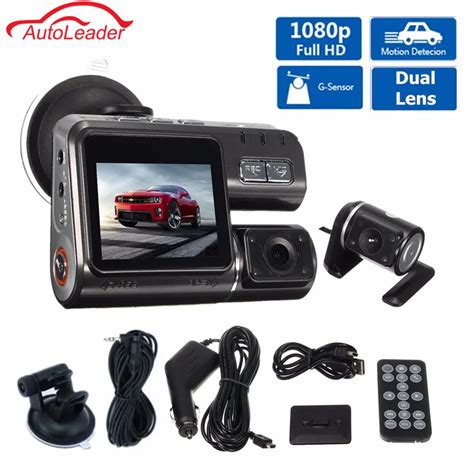 Dual Lens Car Dvr Camera I Full Hd P Lcd Dash Cam Ir Led