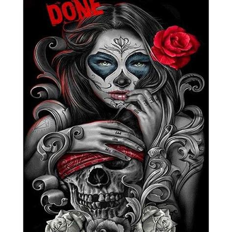 Buy 5d Diy Diamond Painting Skeleton Girl Full Round At Affordable Prices Hd Phone Wallpaper