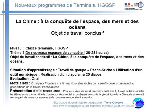 HGGSP Thme 1 De Nouveaux Espaces De Conqute