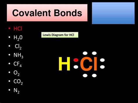 Lewis diagram for hcl