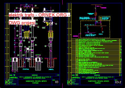 Elektrik Trafo Dwg Projesi Autocad Audio Mixer Mixer