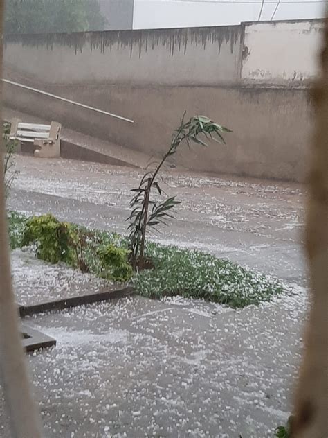 Chuva De Granizo Derruba árvore Sobre Carro E Bloqueia Parte Da Br 393