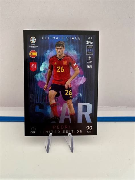 Topps Match Attax EURO 2024 PEDRI Shining Star Limited Ed Kaufen Auf