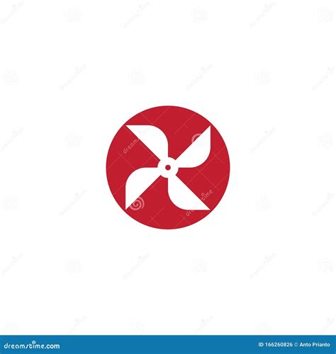 Fan Logo Vector Illustration Design Stock Vector Illustration Of