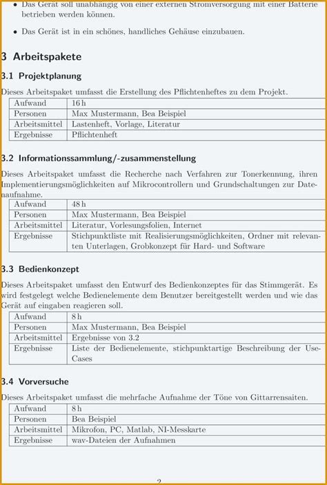 Einzahl 55 Models Von Pflichtenheft Vorlage Maschinenbau Kostenlos