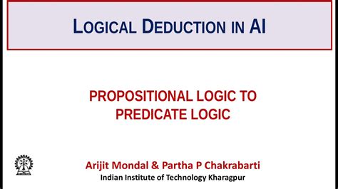 Propositional Logic To Predicate Logic Youtube