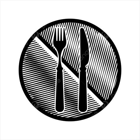 Tenedor Cuchillo Icono Vector Arte Ilustraci N Png Negro L Nea