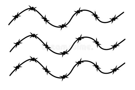 Barbed Metal Spiral Wire With Of Vector Illustration Stock Vector Illustration Of Vector