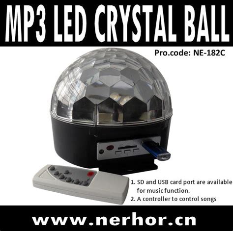2013 New MP3 LED Crystal Magic Ball for Party Disco DJ Bar Pub Stage ...