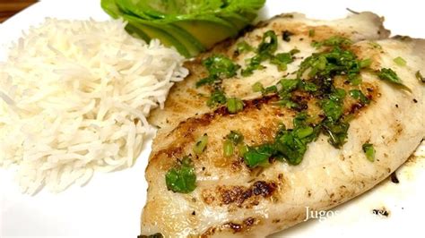 Filete de Pescado en Salsa de Cilantro y Limón YouTube Salsa para