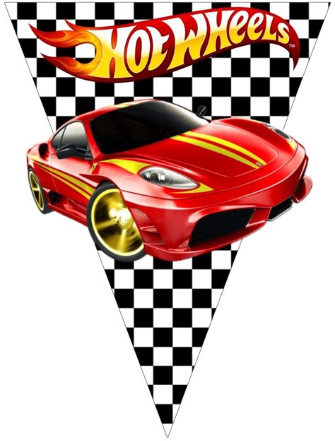 Bandeirinha Varalzinho Hot Wheels Fazendo A Nossa Festa