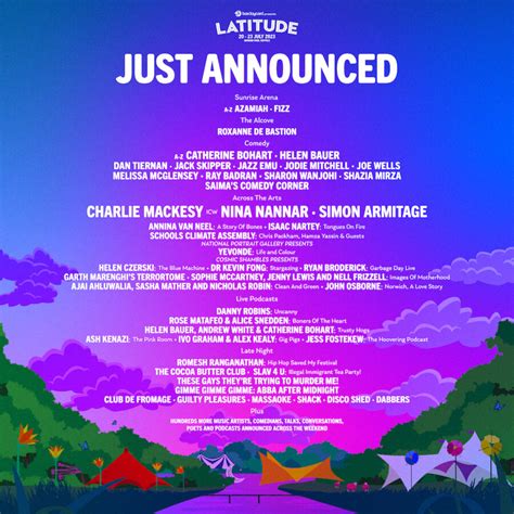 Latitude Festival News Your Barclaycard Presents Latitude Line Up