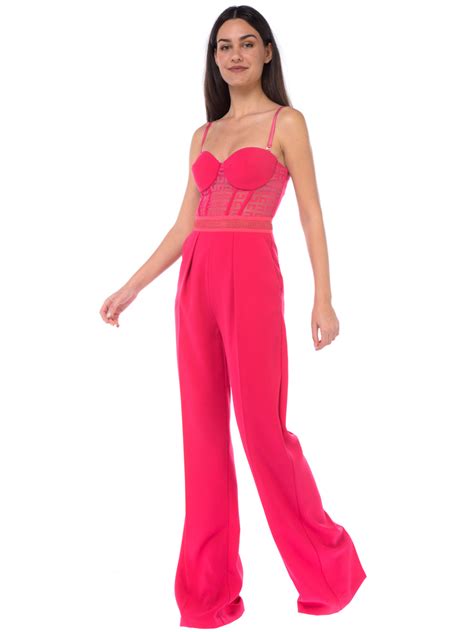 Tuta Pantalone Da Donna Elisabetta Franchi A Bustier Con Loghi TU028