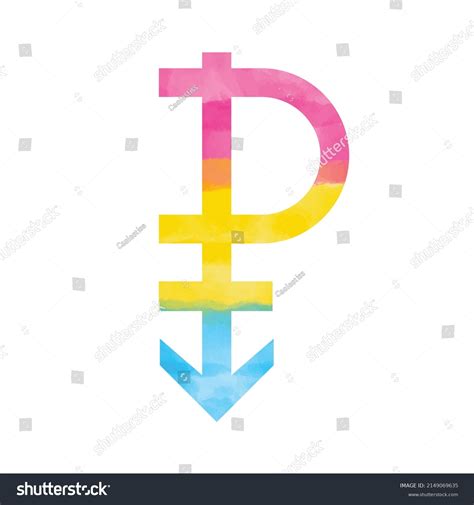 Pansexual Symbol Icon Colors Pansexual Pride Stock Vector Royalty Free