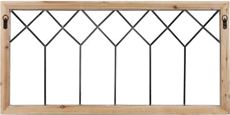 Buy SOFE Rustic Wood Windowpane Wall Decor 40 X 20 Hanging Distressed