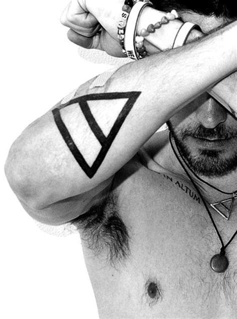 Jared Leto Triangle Tattoo Vannuysandshermanway