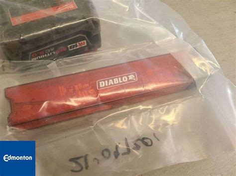 Diablo Blades Milwaukee Sawzall And Milwaukee Batteries 1 Box Michener Allen Auctioneering Ltd