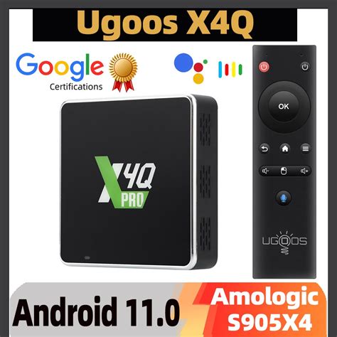 2022 Ugoos X4Q Pro Android 11 akıllı TV kutusu Winevine L1 AV1 S905X4