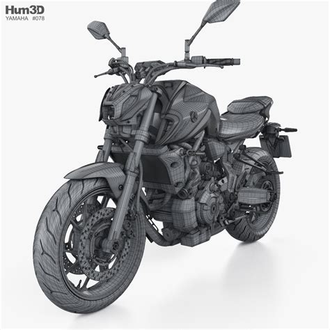 Yamaha MT 07 2022 3D Model Vehicles On Hum3D